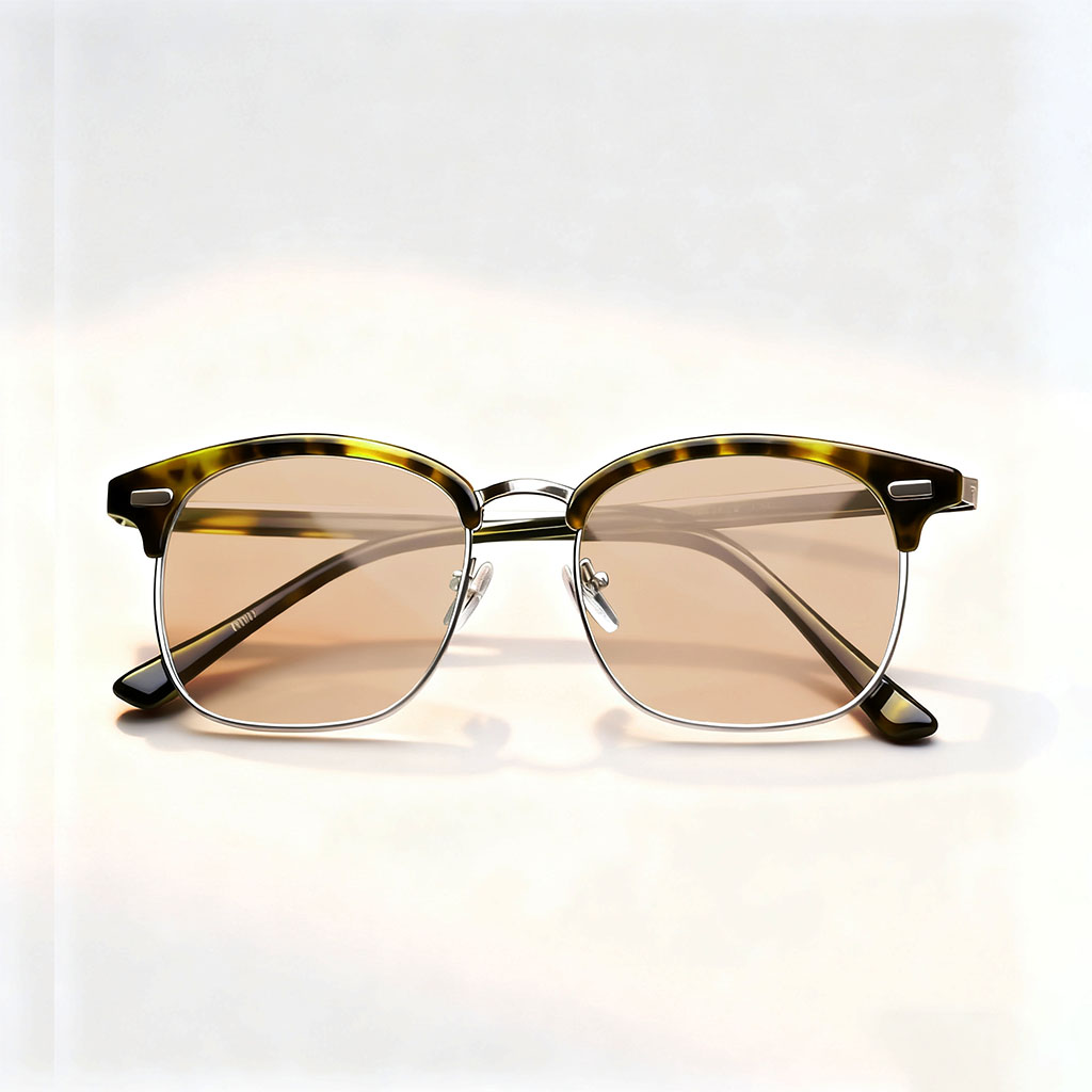 Retro Half Frame Sunglasses