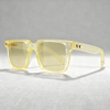 Transparent Square-Frame Sunglasses with Premium Aesthetic
