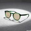 Retro round frame sunglasses