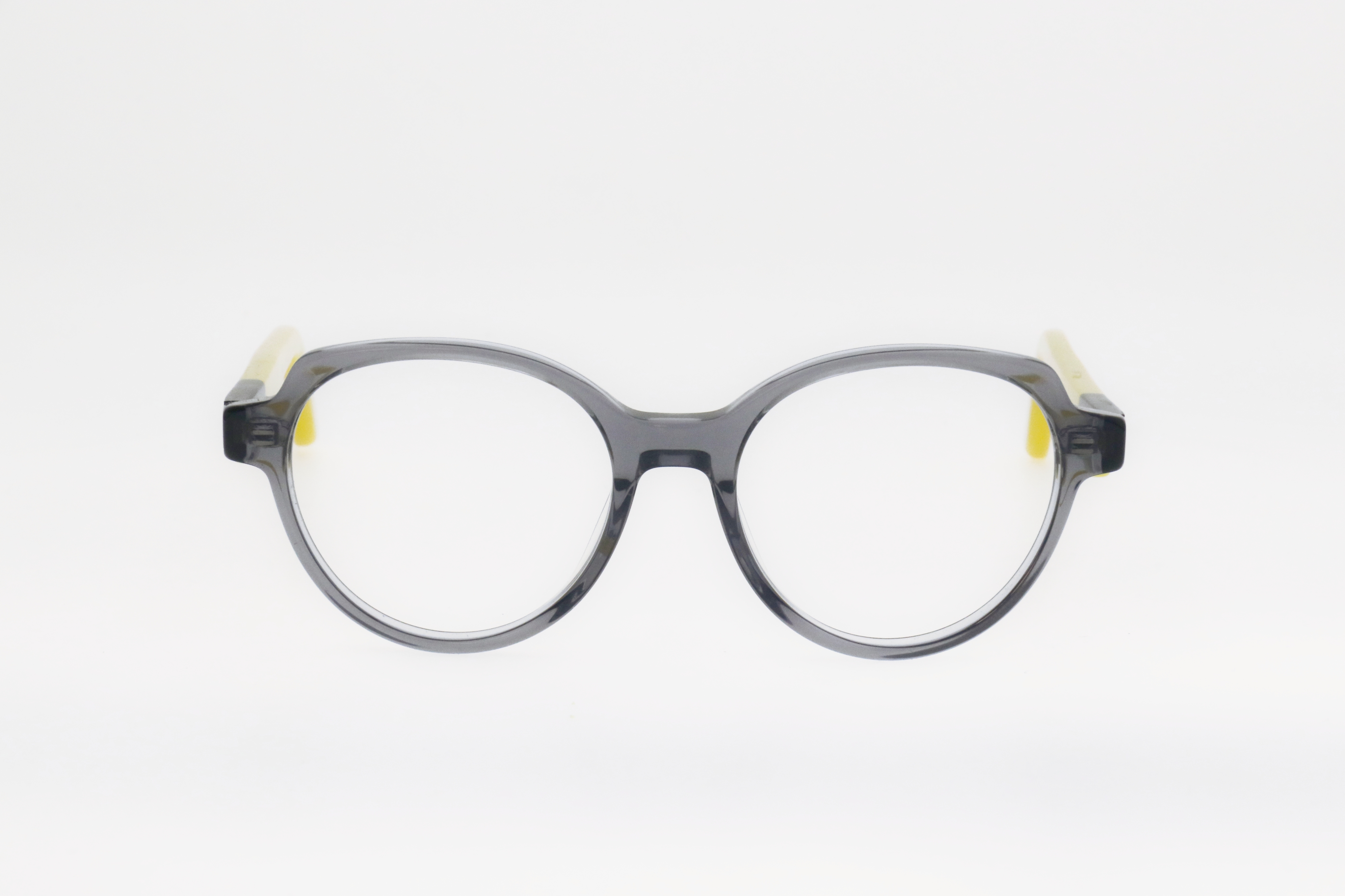 Kids' Soft Pink & Royal Blue Contrast Round Frame Glasses 