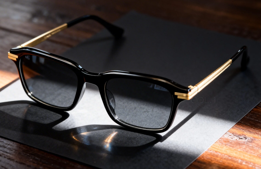 Acetic acid sunglasses. We mix and match colors to create a soft effect. This design features a very bold color scheme, giving the sunglasses a vibrant and bright effect/a sunny and passionate one. It