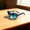 Polygonal framed sunglasses