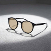Retro round frame sunglasses