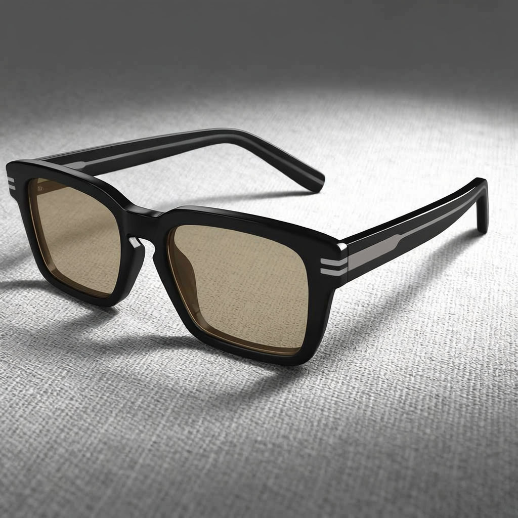 Retro square frame sunglasses