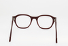 Adults' Vintage Burgundy Round-Frame Glasses