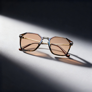 Polygonal framed sunglasses