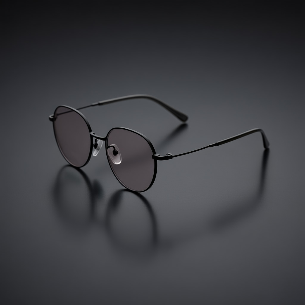Round Metal Sunglasses (Vibrant Color, Smoked Lenses)