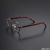 Round-Rim Eyeglasses (Tortoise Temple. Gold)