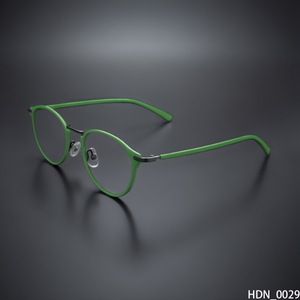Round Double-Bridge Optical Frames (Vibrant Color, Metal)