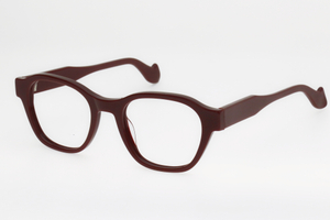 Adults' Vintage Burgundy Round-Frame Glasses