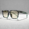 Transparent Square-Frame Sunglasses with Premium Aesthetic