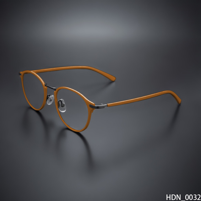 Round Double-Bridge Optical Frames (Vibrant Color, Metal)