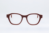 Adults' Vintage Burgundy Round-Frame Glasses