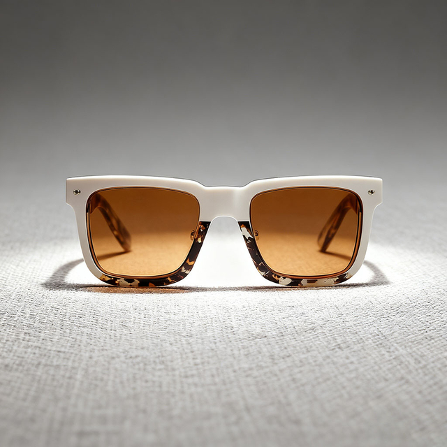 Sophisticated Square Sunglasses with Exquisite Tortoiseshell Pattern Detailing