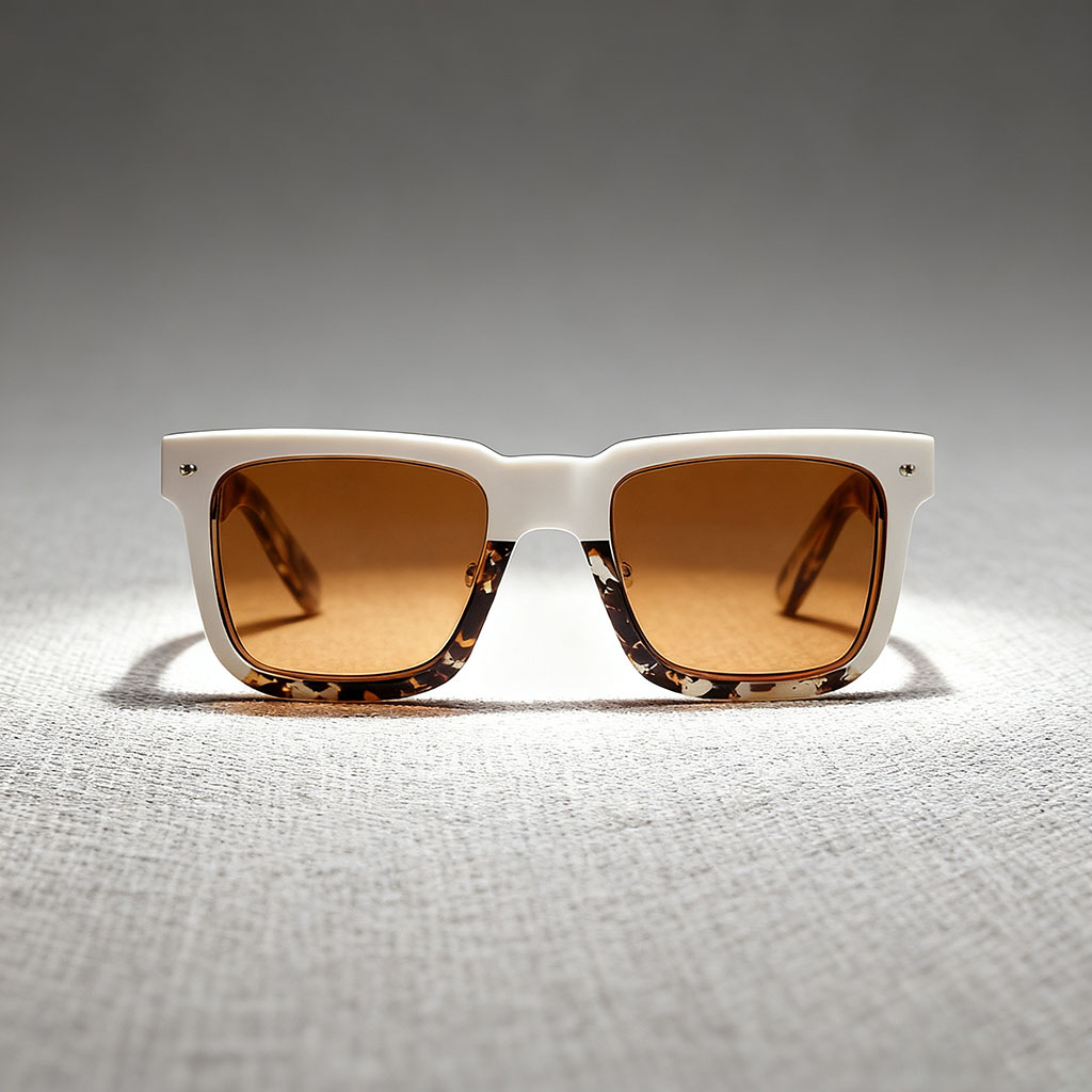 Sophisticated Square Sunglasses with Exquisite Tortoiseshell Pattern Detailing