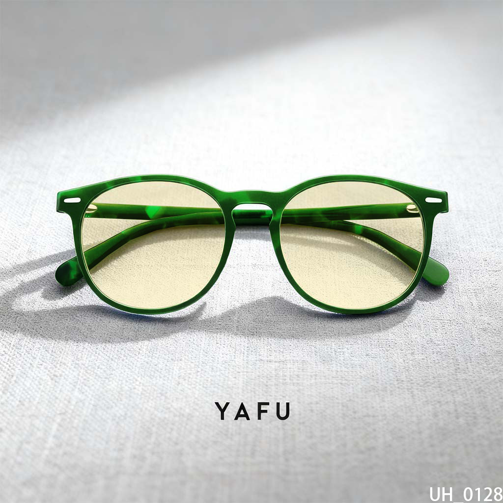 Retro round frame sunglasses