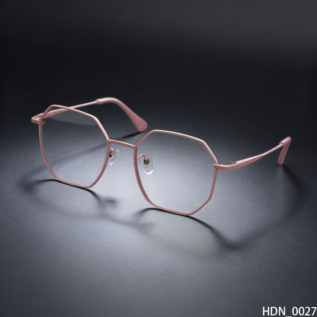 Hexagonal Slim-Metal Optical Frames (Pastel Color)
