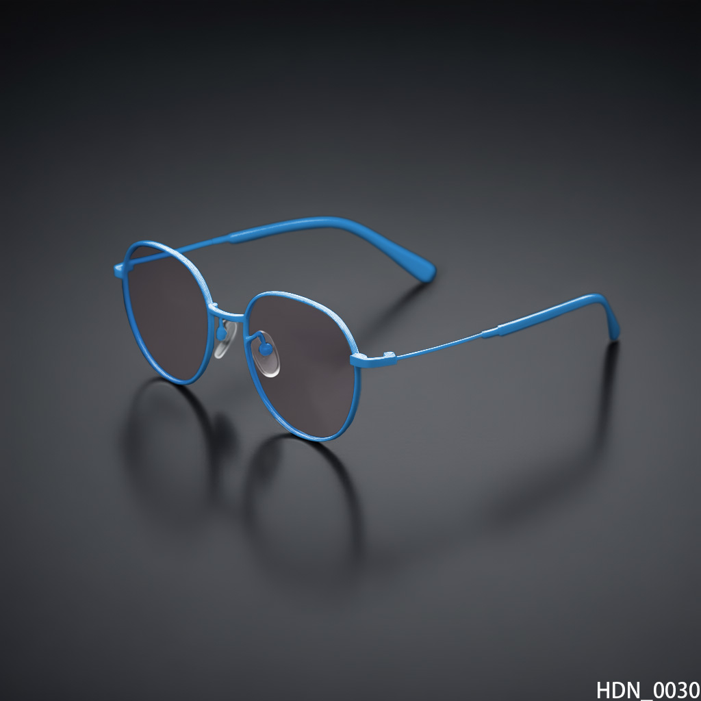 Round Metal Sunglasses (Vibrant Color, Smoked Lenses)