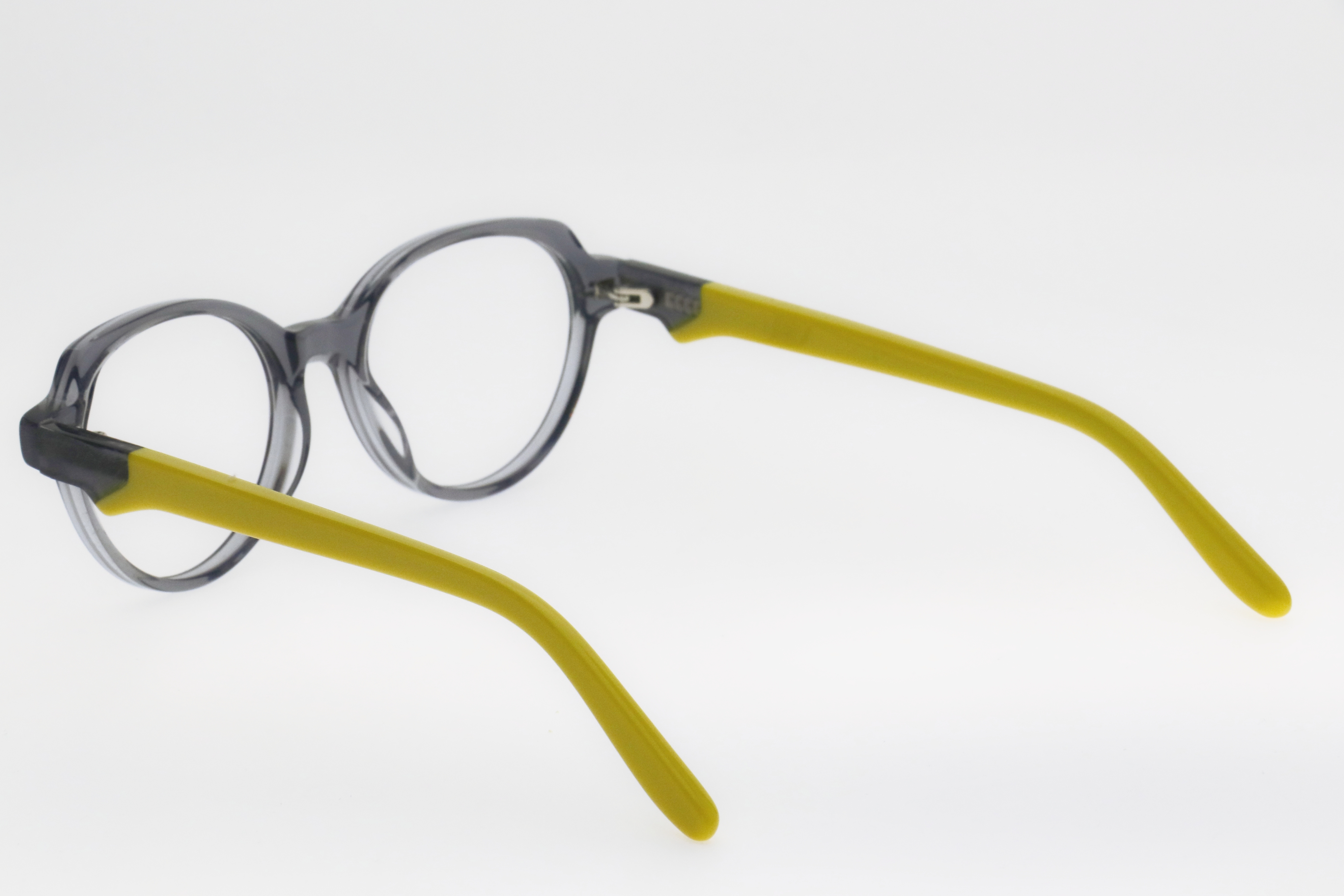 Kids' Soft Pink & Royal Blue Contrast Round Frame Glasses 