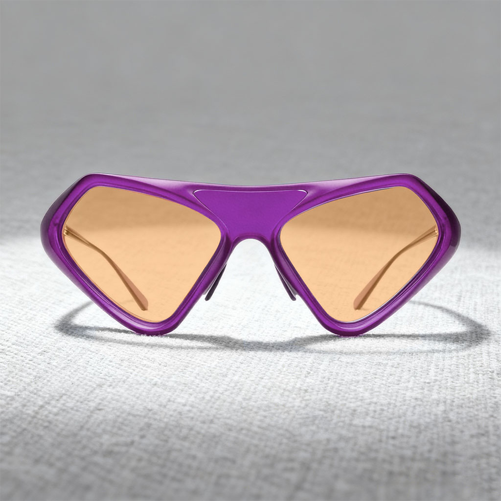 Avant garde cat eye shaped sunglasses