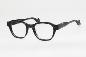 Adults' Forest Green Marble Round-Square Frame Glasses