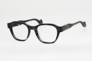 Adults' Forest Green Marble Round-Square Frame Glasses