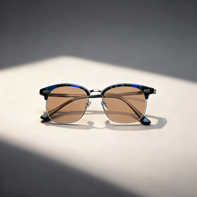 Retro Half Frame Sunglasses