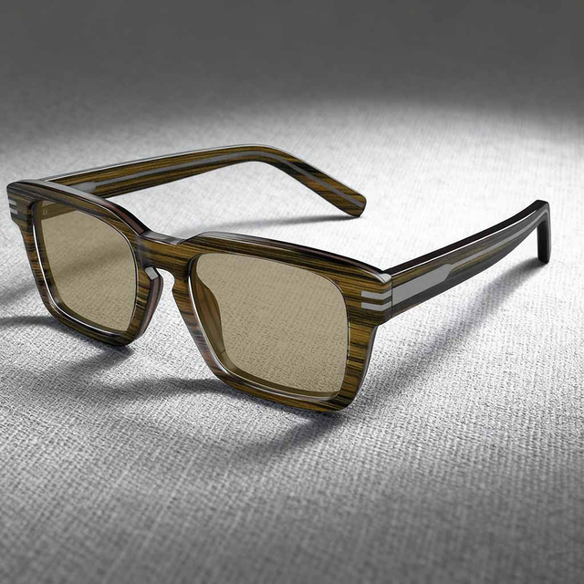 Retro square frame sunglasses