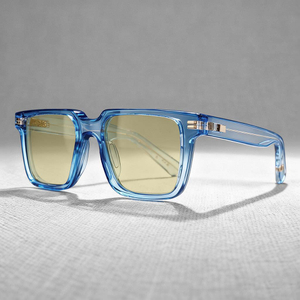 Transparent Square-Frame Sunglasses with Premium Aesthetic