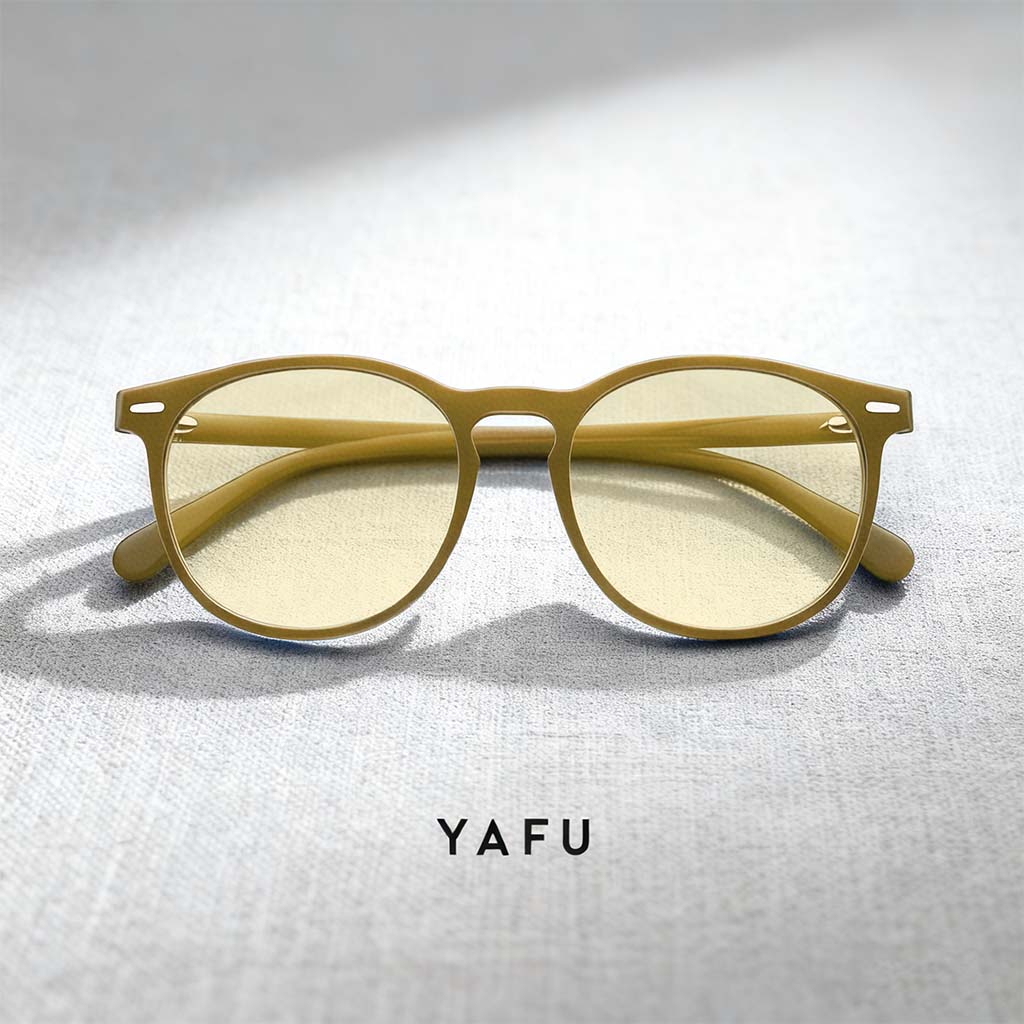 Retro round frame sunglasses