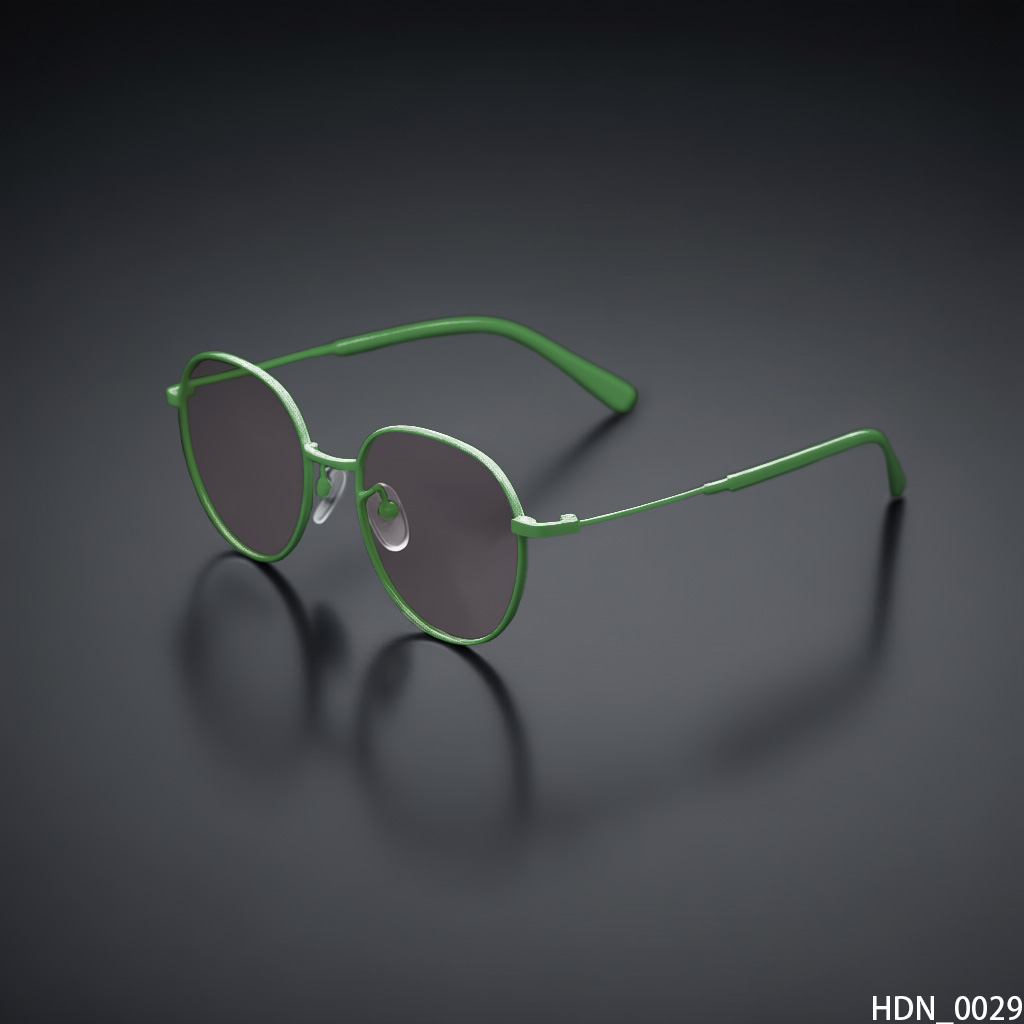 Round Metal Sunglasses (Vibrant Color, Smoked Lenses)