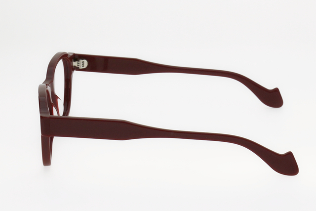 Adults' Vintage Burgundy Round-Frame Glasses